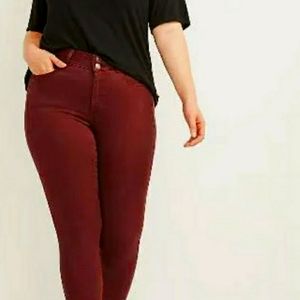 Super Stretch Skinny Jean- Wine